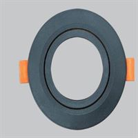 YUVARLAK GU10 DEKORATİF ARMATÜR SİYAH 1