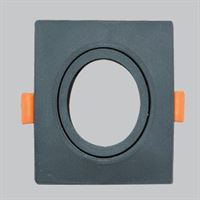 KARE GU10 DEKORATİF ARMATÜR SİYAH 1