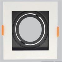 DEKORATİF ARMATÜR KARE BEYAZ/SİYAH 1