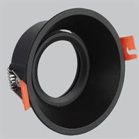 İKİLİ DEKORATİF ARMATÜR YUVARLAK  SİYAH 1