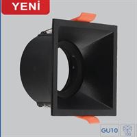 DEKORATİF ARMATÜR KARE SİYAH 1