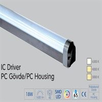 60CM LED ETANJ ARMATÜR ANTRASİT 1