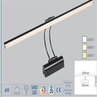 6W LED SİYAH LED APLİK 1