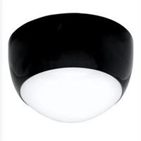 ÇEMBERLİ TAVAN ARMATÜRÜ SİYAH KASA KUMLAMA CAM 1