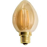 4W RUSTİK LED BUJI AMPUL (E-14)(AMBER) 1