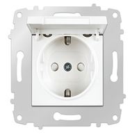 Çocuk Korumali Kapakli Toprakli Priz 1