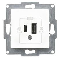 USB Sarj Prizi (Type C+A) 2,4A Ciftli 1