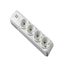 4' LÜ USB TOPRAKLI 3 MT KABLOLU GRUP PRİZ 1