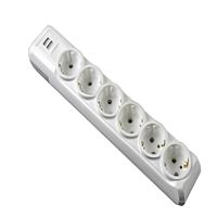 6' LI USB TOPRAKLI 2 MT KABLOLU GRUP PRİZ 1