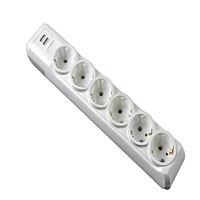 6' LI USB TOPRAKLI 3 MT KABLOLU GRUP PRİZ 1