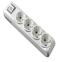 4' LÜ TOPRAKLI 2 MT KAB.ANAHTARLI GRUP PRİZ 1