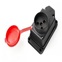 3X25A TEKLİ DUVAR PRİZİ (KAUÇUK) 1