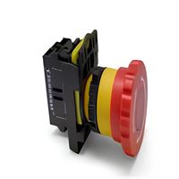 1NC LED IŞIKLI STOP MANTAR BUTON (24V AC-DC) 1