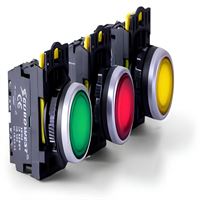 1NO START BUTON (LED 220V AC-DC) BEYAZ 1