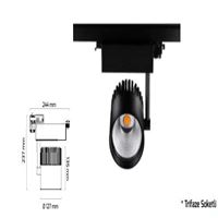 GY 3599 SİYAH  42W 36° 3000K SO LED RAY SPOT ARM* 1