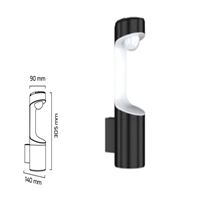 GY 6238 SİYAH 10W 3000K CG LED BAHÇE ARMATÜRÜ* 1