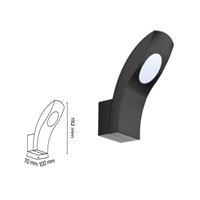 GY 6237 SİYAH 10W 3000K CG LED BAHÇE ARMATÜRÜ* 1