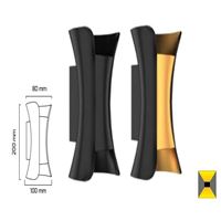 GY 6236 - S.Ü. LED DUVAR ARM. 10W SİYAH/3000K* 1