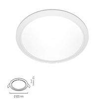 GY 1798 SİYAH 24W 6500K SC SLİM PANEL ARM.* 1