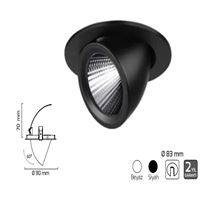 GY 3030-36 RAL 7006 36° 3000K SO COB LED S.A.ARM* 1