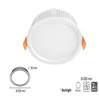 GY 1773-24 RAL 7016 24W 3000K SGD BACKLIGHT ARM.* 1