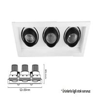 GY 3043-30 RAL 7016 3x36W 35° 4000K CO COB S.A.AR* 1