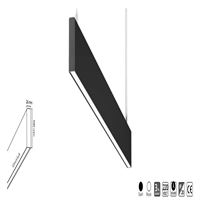 GY 8050-120 cm SİYAH 34W 4000K SO LİNEER ARMATÜR* 1