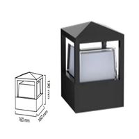 GY 6220 - S.Ü. LED DUVAR ARM. 12W SİYAH/3000K* 1