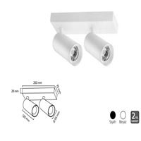 GY 3635 BEYAZ 2x14W 40° 3000K S.Ü.DİMLİ LED ARM.* 1