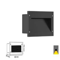 GY 6243 SİYAH 3W 3000K CG LED BAHÇE ARMATÜRÜ* 1