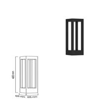 GY 6259 SİYAH 7W 3000K CG LED BAHÇE ARMATÜRÜ* 1