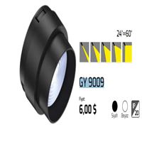 GY 9009 IŞIK AÇISI AYARLANABİLİR LENS SİYAH* 1