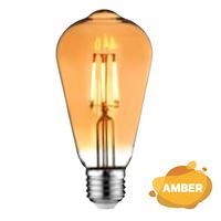 001-029-0006  RUSTIC VINTAGE-6 6W 2200K AMBER E27 1