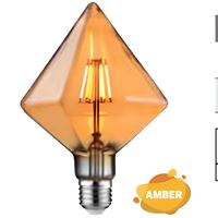 001-035-0006 RUSTIC PYRAMID-6 6W 2200K AMBER E27 1