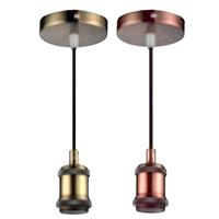 021-003-0001 TESLA OLD BRONZE E27 1M PENDANT LAMP 1