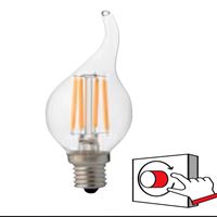 001-014-1006 FILAMENT FLAME-6/DIM 6W 6400K E14 LED 1