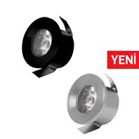 016-003-0001 MONICA 1W SİYAH 4200K LED ARMATUR 1