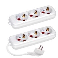 200-303-301 3 LÜ TOPRAKLI GRUP PRİZ (3M) (3*1) 1