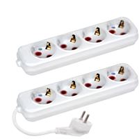 200-403-402 4 LÜ ANAHTARLI TOPRAKLI GRUP PRİZ (3M) 1