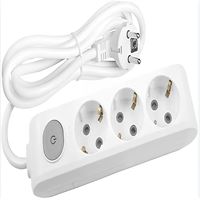 210-005-302 DECO 3 LÜ ANAHTARLI BEYAZ GRUP PRİZ (5 1