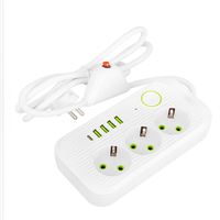 210-005-604 DECO 6 LI USB'Lİ BEYAZ 5M (3*1) 1