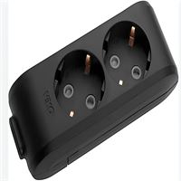 211-005-201 DECO 2 Lİ TOPRAKLI SİYAH GRUP PRİZ (5M 1