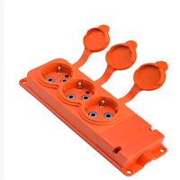 221-000-301 KAUÇUK 3'LÜ GRUP PRİZ TURUNCU 1