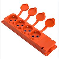 221-000-401 KAUÇUK 4'LÜ GRUP PRİZ TURUNCU 1