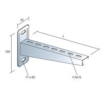 100mm Kaynaklı Duvar Konsolu e:1.5mm L:105mm 1