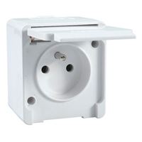 NEMLİYER KAPAKLI UPS PRİZ BEYAZ 1