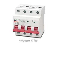 OTOMATİK SİGORTA 3KA, 50A, 4P (C TİPİ) 1