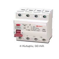 KAÇAK AKIM KORUMA ŞALTERİ 3KA, 40A, 4P, 30MA HAYAT 1