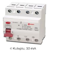 KAÇAK AKIM KORUMA ŞALTERİ 3KA, 25A, 4P, 30MA HAYAT 1