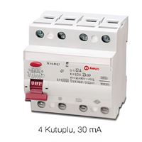 KAÇAK AKIM KORUMA ŞALTERİ 10KA, 25A, 4P, 30MA HAYA 1